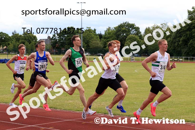 Senior Mens 800 metres, 2024 Northern Senior and Under-20s Track and Field Champs, Middlesbrough.  Photo: David T. Hewitson/Sports for All Pics